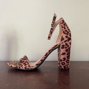 Leopard print heels